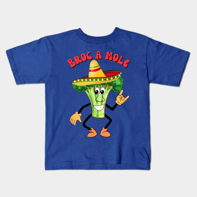 Broc a Mole Kids T-Shirt by DDCreates